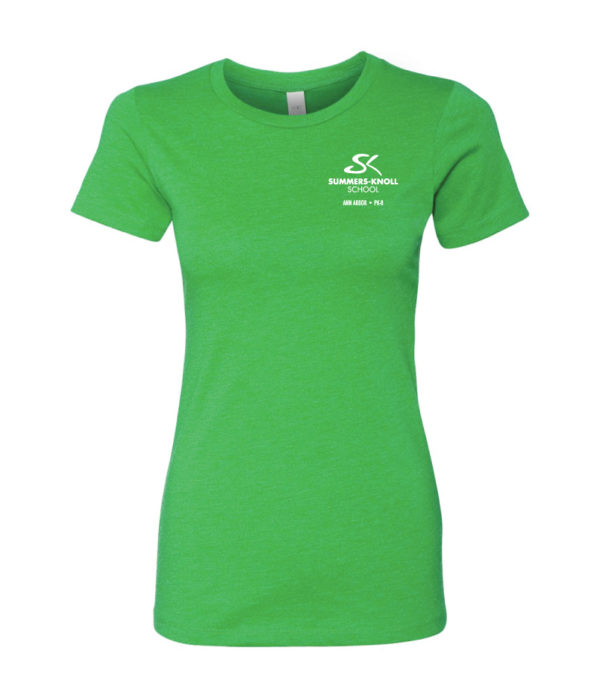 Ladies Premium Crew Neck Tee - Image 3
