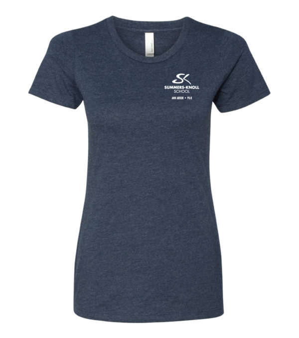 Ladies Premium Crew Neck Tee - Image 2
