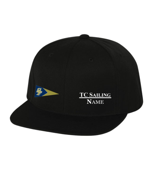 Wool Blend Flat Bill Snapback Cap [6089M]