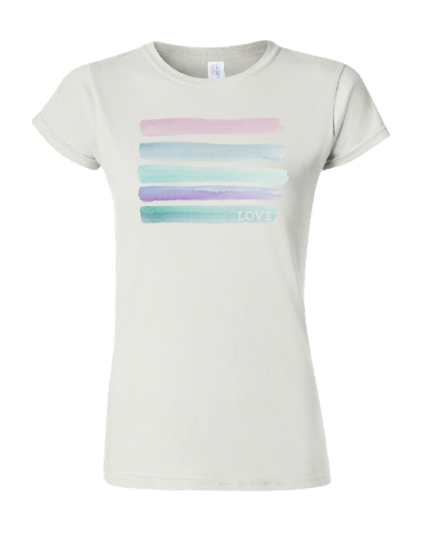 Watercolor Love Womens Tee