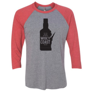 Wisconsin Wiscy Coast Triblend 3/4 Sleeve