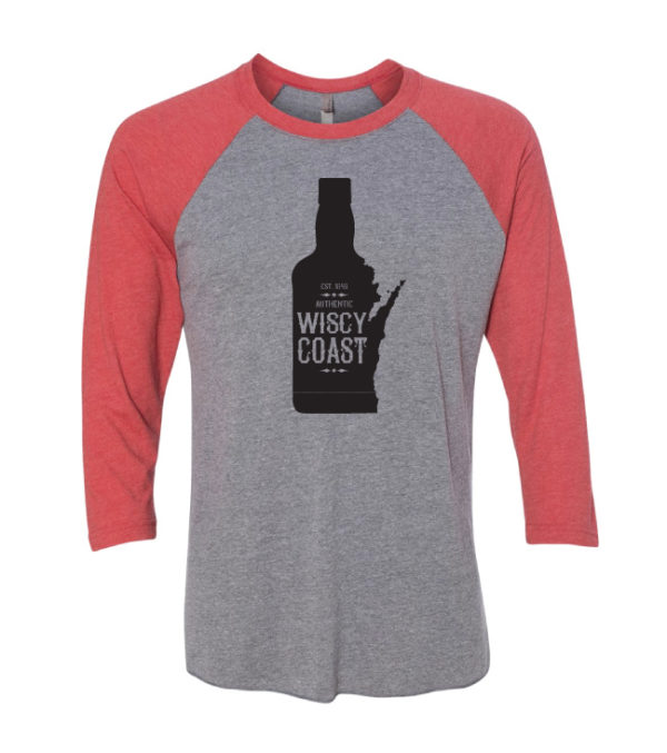 Wisconsin Wiscy Coast Triblend 3/4 Sleeve