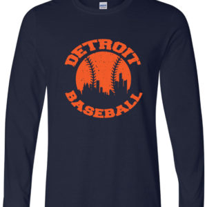 Detroit Baseball Long Sleeve Tee