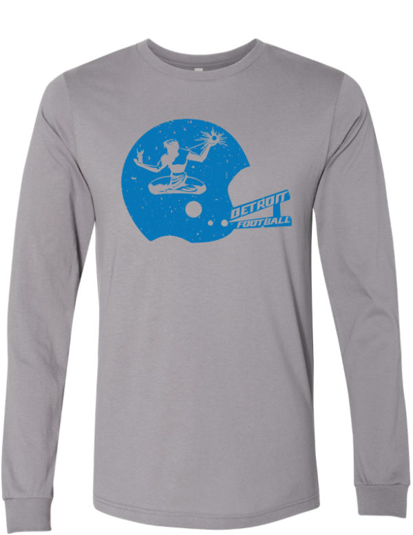 Detroit Football Long Sleeve Tee - Image 2