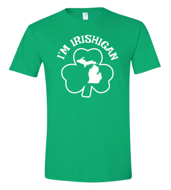 "I'm Irishigan" Clover Outline Tee
