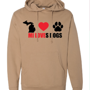 Michigan Loves Dogs Hoodie
