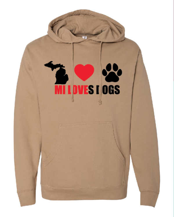 Michigan Loves Dogs Hoodie