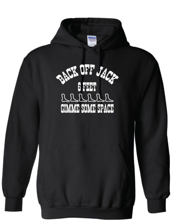 Back off Jack Hoodie Front and Back Print - Grocery Shopping Hoodie