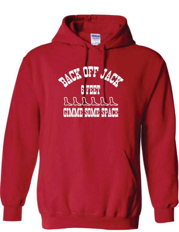 Back off Jack Hoodie Front and Back Print - Grocery Shopping Hoodie - Image 2