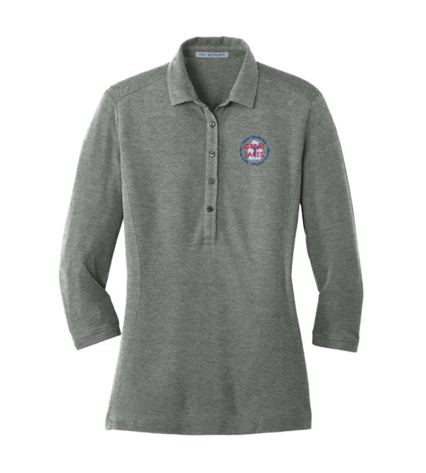 Women's 3/4 Sleeve Polo [LK581] - Image 2