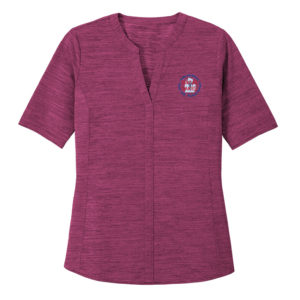 Women's Stretch Open-Neck Top [LK583]