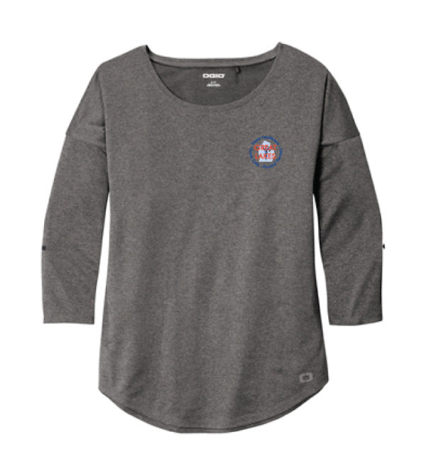 Scoop-Neck 3/4 Sleeve Shirt [LOG141]