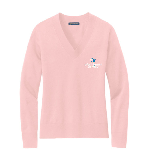 Women's Cotton Stretch V-Neck Sweater [BB18401] - Image 2