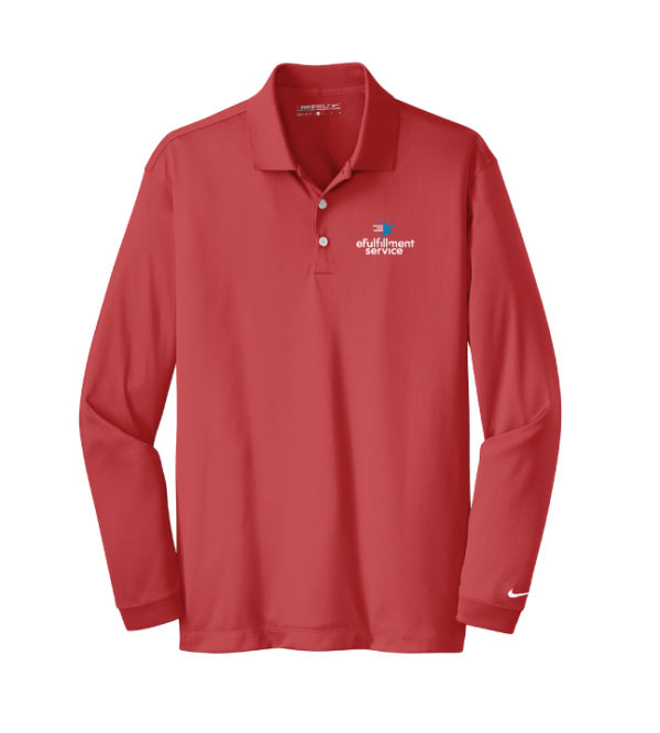 Men's Nike Dri-FIT Long Sleeve Polo [Nike 466364] - Image 2