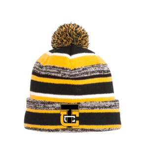 Striped Pom-Pom Beanie [NE902]
