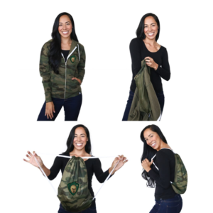 Quikflip - 2-in-1 Hero Hoodie Lite Full-Zip/Backpack [LAFHZ]