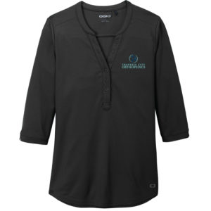 Women's Jewel Henley Shirt [LOG104]