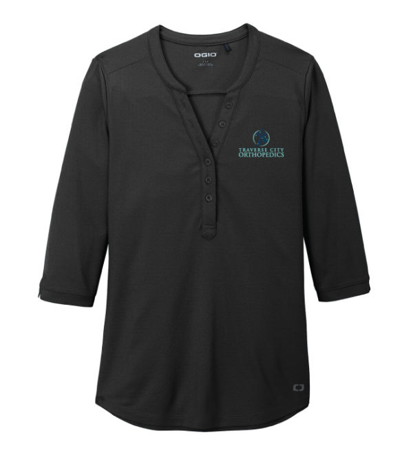Women's Jewel Henley Shirt [LOG104]