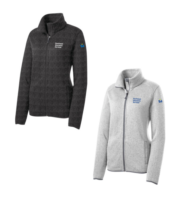 Men and Women's Sweater Fleece Jacket [F232/L232|L#1/SLV] - Image 2