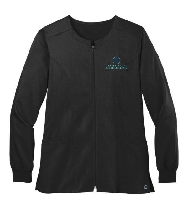 Women's ZIP-Front Scrub Jacket [WW4088] - Image 3