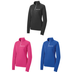 Women's Sport-Wick Textured Quarter Zip Pullover [LST860]