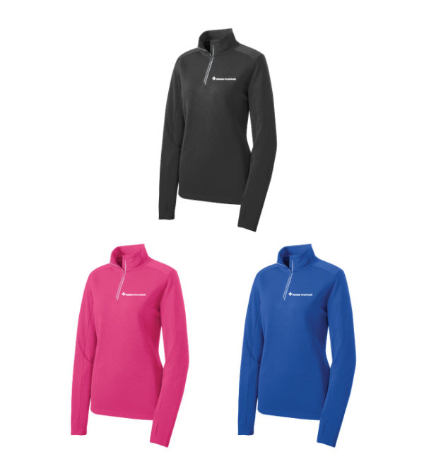 Women's Sport-Wick Textured Quarter Zip Pullover [LST860]