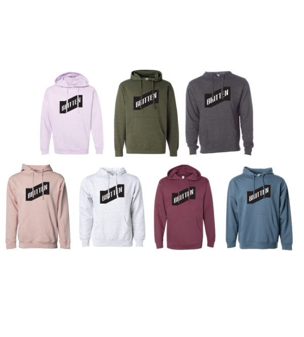 Midweight Hooded Sweatshirt: Britten Logo [SS4500]