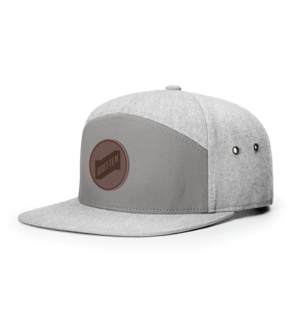 Adjustable Seven-Panel Trucker Cap with Leather Patch - Britten [RICH-287]