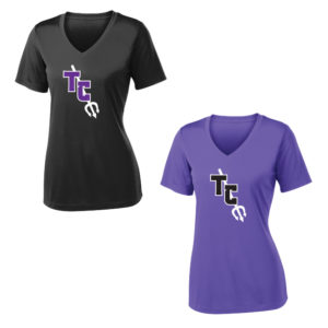 Ladies Sport Wick V-Neck Tee [ST353]