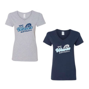 Ladies V-Neck Cotton Tee [GIL-5V00L]
