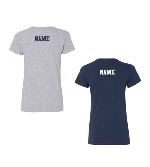 Ladies V-Neck Cotton Tee [GIL-5V00L] - Image 2