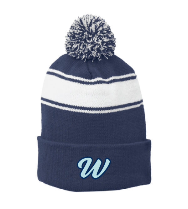 Stripe Pom Pom Beanie [STC28]
