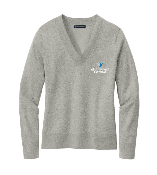 Women's Cotton Stretch V-Neck Sweater [BB18401]