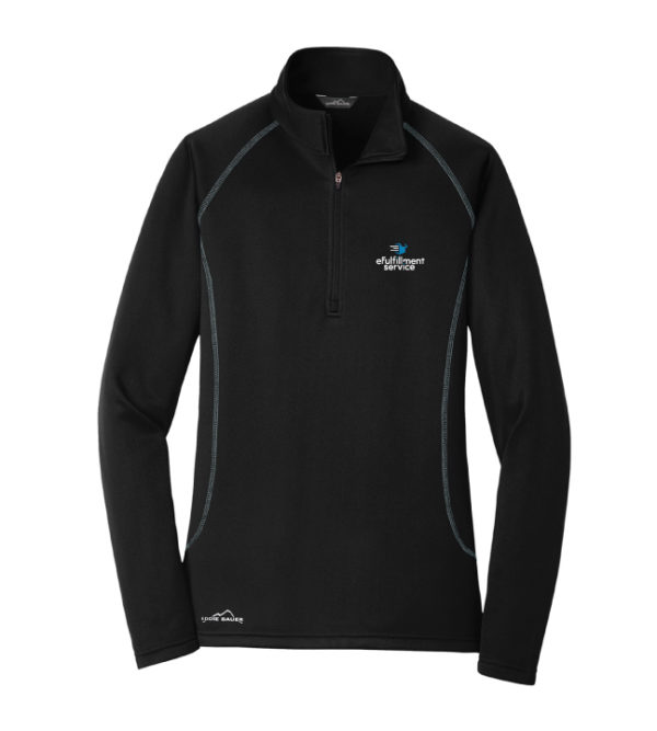 Ladies Smooth Fleece 1/2-Zip [EB237] - Image 2