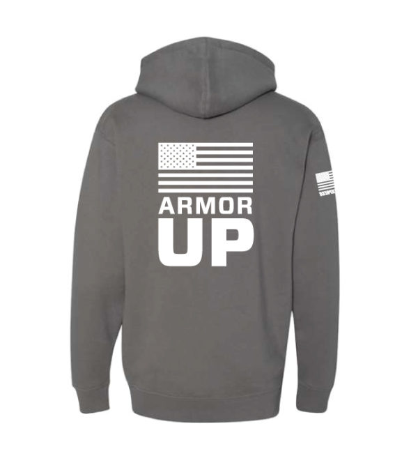 Unisex "Armor Up" Hooded Sweatshirt - Image 2