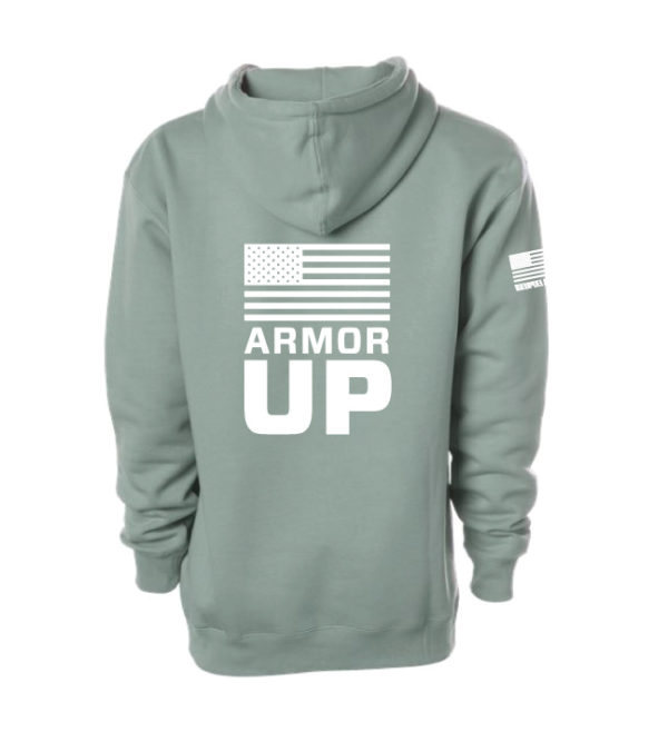 Unisex "Armor Up" Hooded Sweatshirt - Image 4