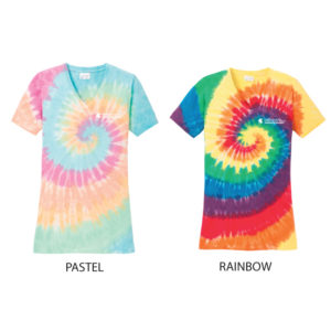 Ladies Tie-Dye V-Neck Tee [LPC147V]
