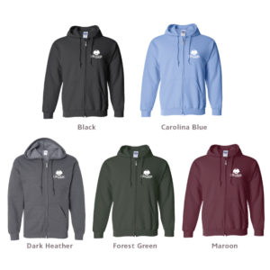 Adult Unisex Hooded Full-Zip Sweatshirt [GIL18600]