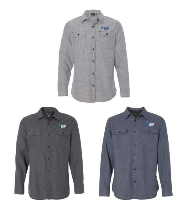 Men and Women's Solid Flannel Shirt [8200/5200|L#3] - Image 3