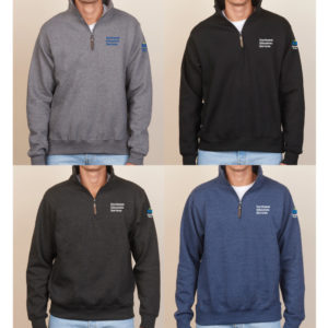 Enza Adult Quarter Zip Fleece Pullover [35479] [L#1/SLV]