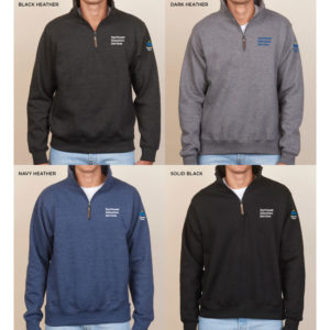 Enza Adult Quarter Zip Fleece Pullover [35479] [L#1/SLV]