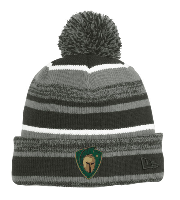 TCW Striped Pom-Pom Beanie [NE902] - Image 2
