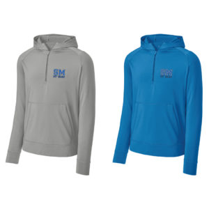 Adult Unisex Stretch 1/2-Zip Hoodie [ST856]