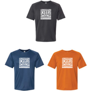 Unisex "Keep Moving" Performance Short Sleeve Shirt [200]
