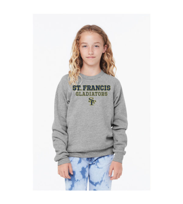 Youth Sponge Fleece Crewneck Sweatshirt [3901Y] - Image 2