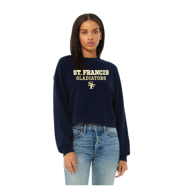 Women's Raglan Pullover Fleece [7505]