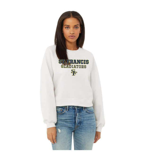 Women's Raglan Pullover Fleece [7505] - Image 2