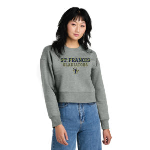 District® Women’s Perfect Weight® Fleece Cropped Crew [DT1105]