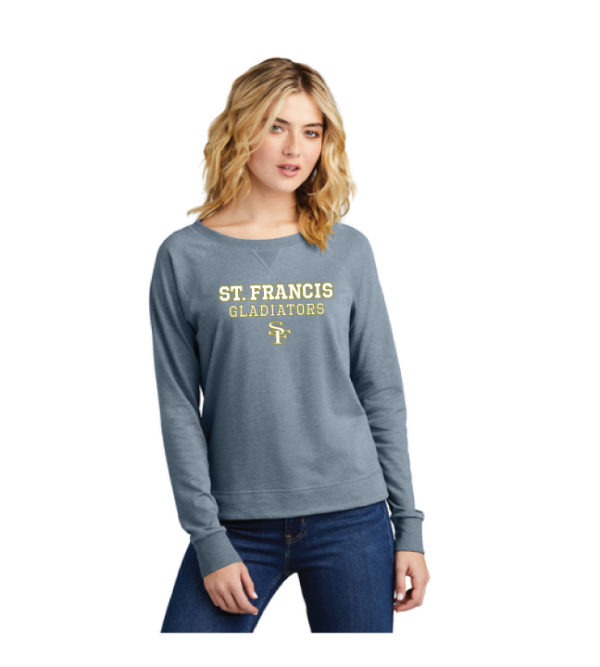 District® Women’s Featherweight French Terry™ Long Sleeve Crewneck [DT672]