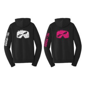 Unisex Black Full-Zip Hooded Sweatshirt [PC850ZH]